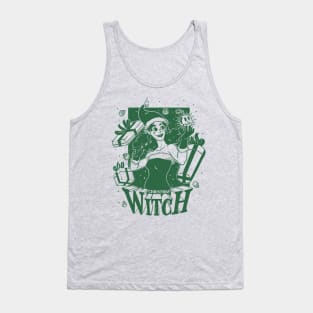 Christmas Witch - Green Tank Top